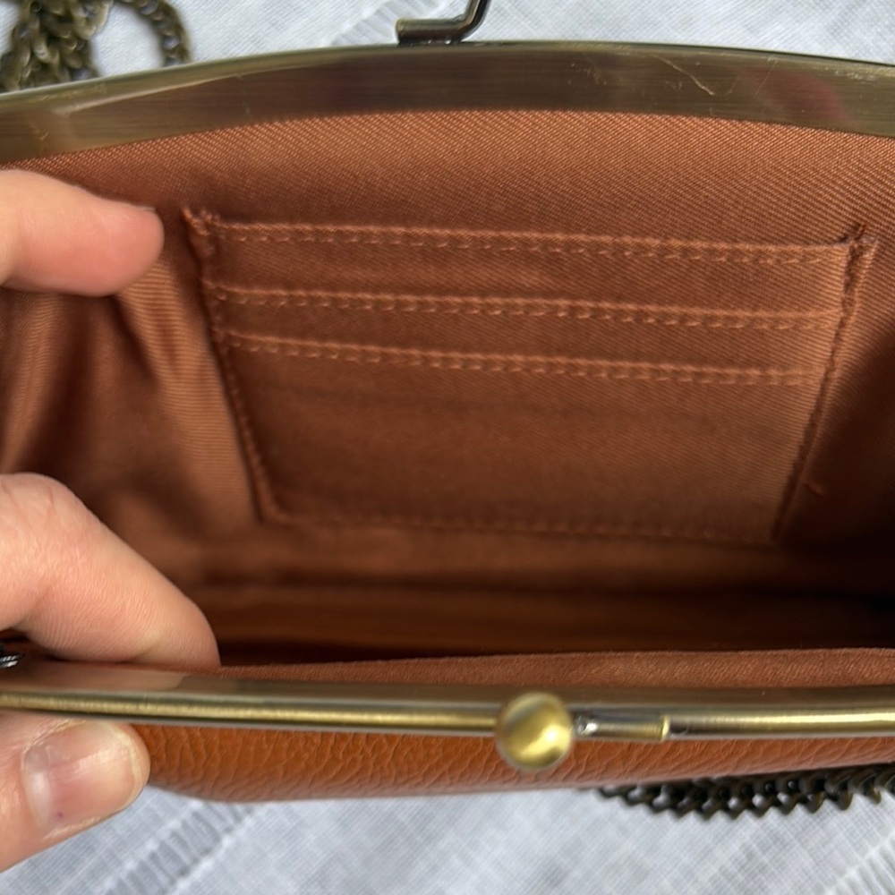 Universal Thread Tan Clutch with Chain Strap. - Picture 7 of 13